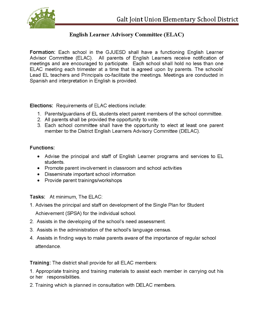 ELAC information